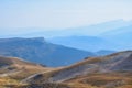 Blue mountain landscape of the Lagonaki plateau